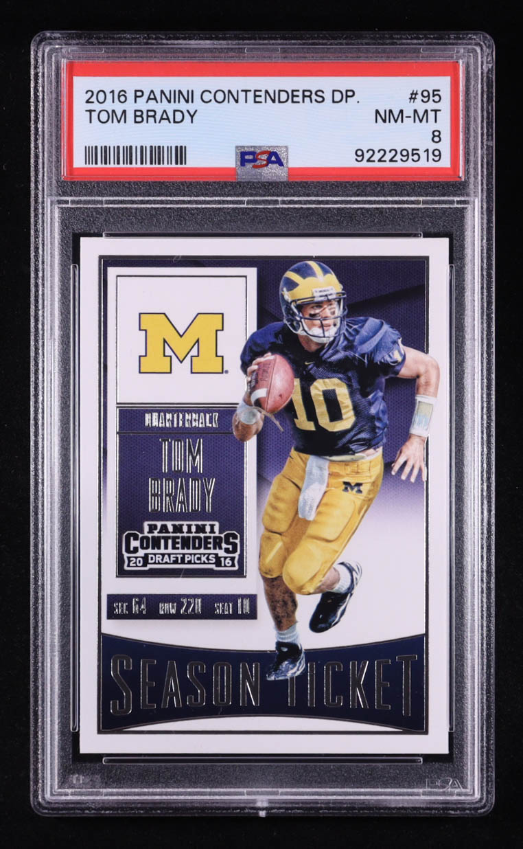 Tom Brady 2016 Panini Contenders Draft Picks #95 (PSA 8) at PristineAuction.com Tom Brady 2016 Panini Contenders Draft Picks #95 (PSA 8) at PristineAuction.com