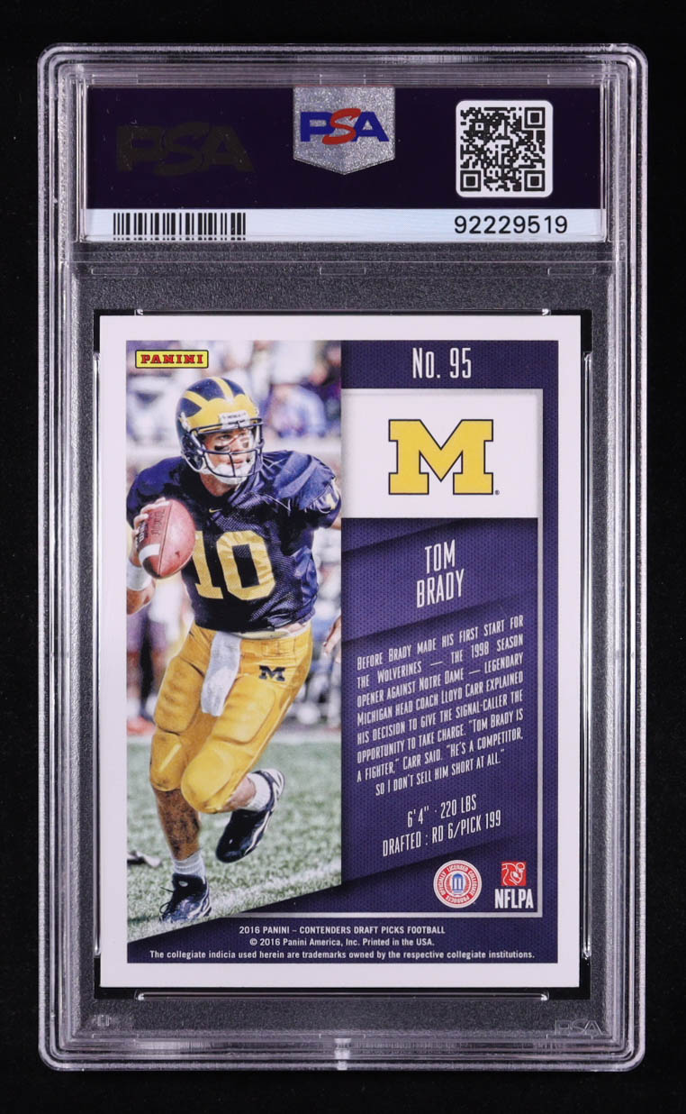 Tom Brady 2016 Panini Contenders Draft Picks #95 (PSA 8) at PristineAuction.com Tom Brady 2016 Panini Contenders Draft Picks #95 (PSA 8) at PristineAuction.com