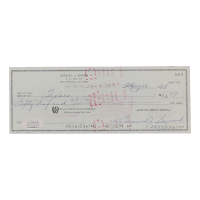 Sam Snead Signed 1984 Personal Check (JSA) at PristineAuction.com