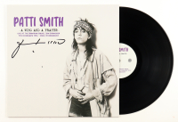 Patti Smith Signed "A Wing And A Prayer" Vinyl Record Album Cover with Vinyl Record Album (JSA) at PristineAuction.com