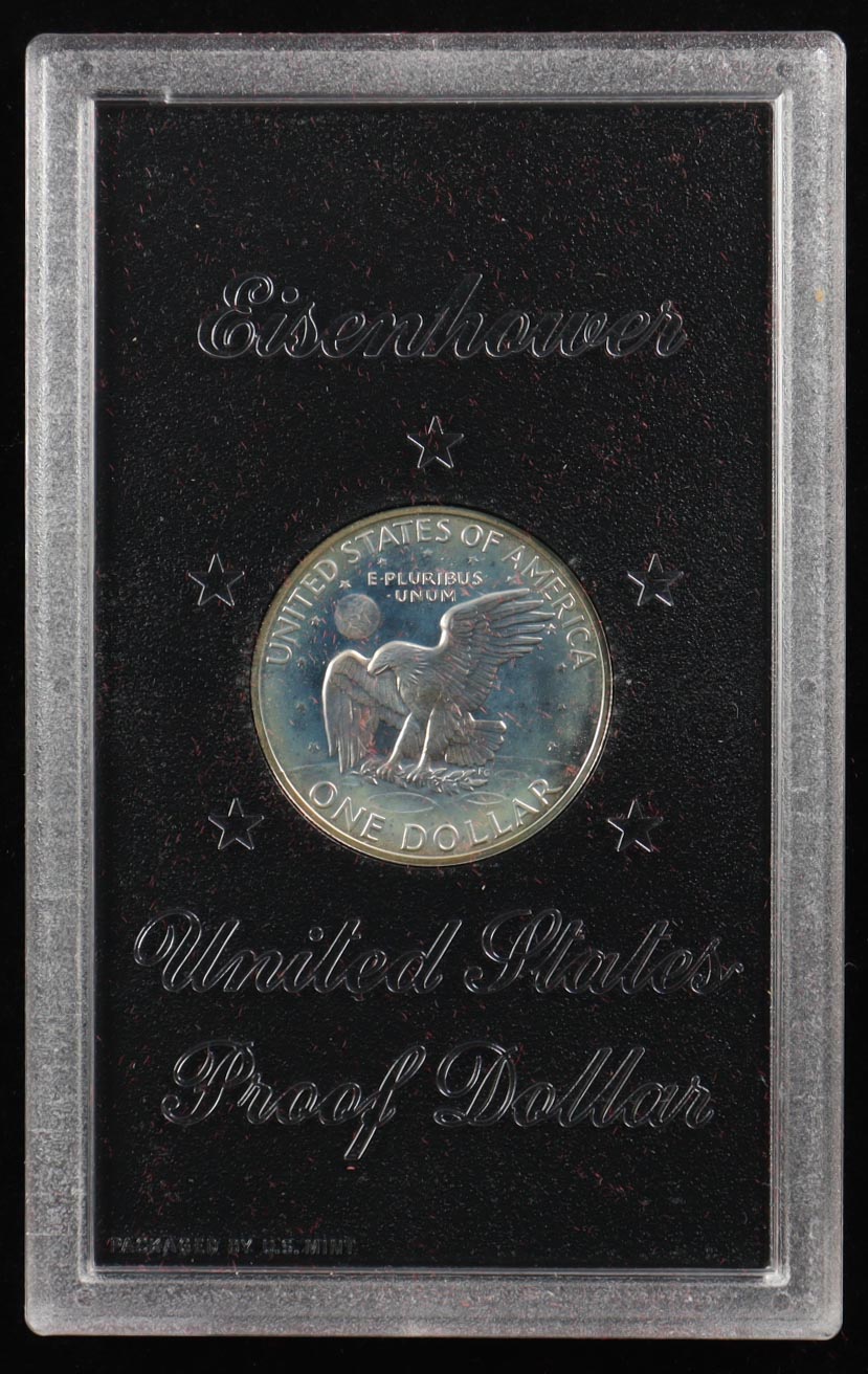 1972-S Eisenhower Proof Silver Dollar - Original Government Packaging at PristineAuction.com 1972-S Eisenhower Proof Silver Dollar - Original Government Packaging at PristineAuction.com