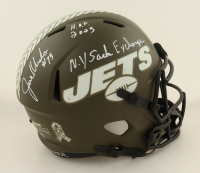Joe Kelcko Signed Jets Full-Size Salute To Service Alternate Speed Helmet Inscribed "HOF 2023 NY Sack Exchange" (Beckett) at PristineAuction.com