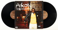 Akon Signed "Konvicted" Vinyl Record Album Cover with Vinyl Record Album (PSA) at PristineAuction.com