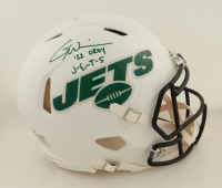Garrett Wilson Signed LE Jets Full-Size Authentic On-Field Lunar Eclipse Alternate Speed Helmet Inscribed "'22 OROY" & "J-E-T-S" (Fanatics) at PristineAuction.com