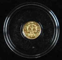 1/200 oz .9999 Fine Gold Coin - MPM Day of the Dead Rose Skull at PristineAuction.com