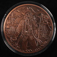 Blackbeard Pirate 5 Ounce AVDP .999 Fine Copper Bullion Round at PristineAuction.com