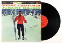 Johnny Mathis Signed "Merry Christmas" Vinyl Record Album (JSA) at PristineAuction.com