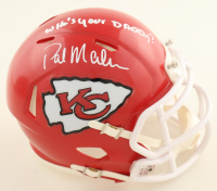 Patrick Mahomes Sr. Signed Chiefs Speed Mini Helmet Inscribed "Who's Your Daddy?" (Schwartz) at PristineAuction.com