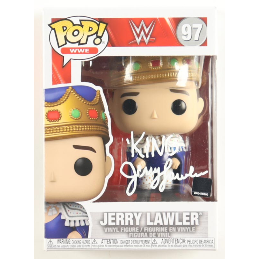 Jerry Lawler Signed "WWE" #97 Funko Pop Vinyl Figure Inscribed "King" (JSA) at PristineAuction.com