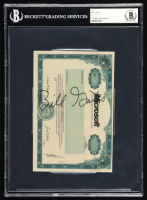 Bill Gates Signed Microsoft Stock Certificate Print (Beckett) at PristineAuction.com