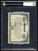 Bill Gates Signed Microsoft Stock Certificate Print (Beckett) at PristineAuction.com