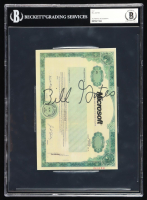 Bill Gates Signed Microsoft Stock Certificate Print (Beckett) at PristineAuction.com