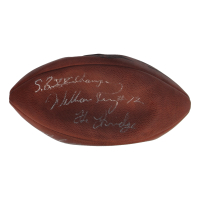 Michael Singletary & William Perry Signed Super Bowl XX Logo Football Inscribed "SB XX Champs / The Fridge" (JSA) at PristineAuction.com