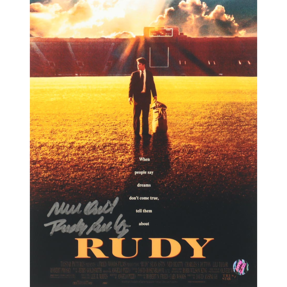 Rudy Ruettiger Signed "Rudy" 8x10 Photo Inscribed "Never Quit" (AWM) at PristineAuction.com