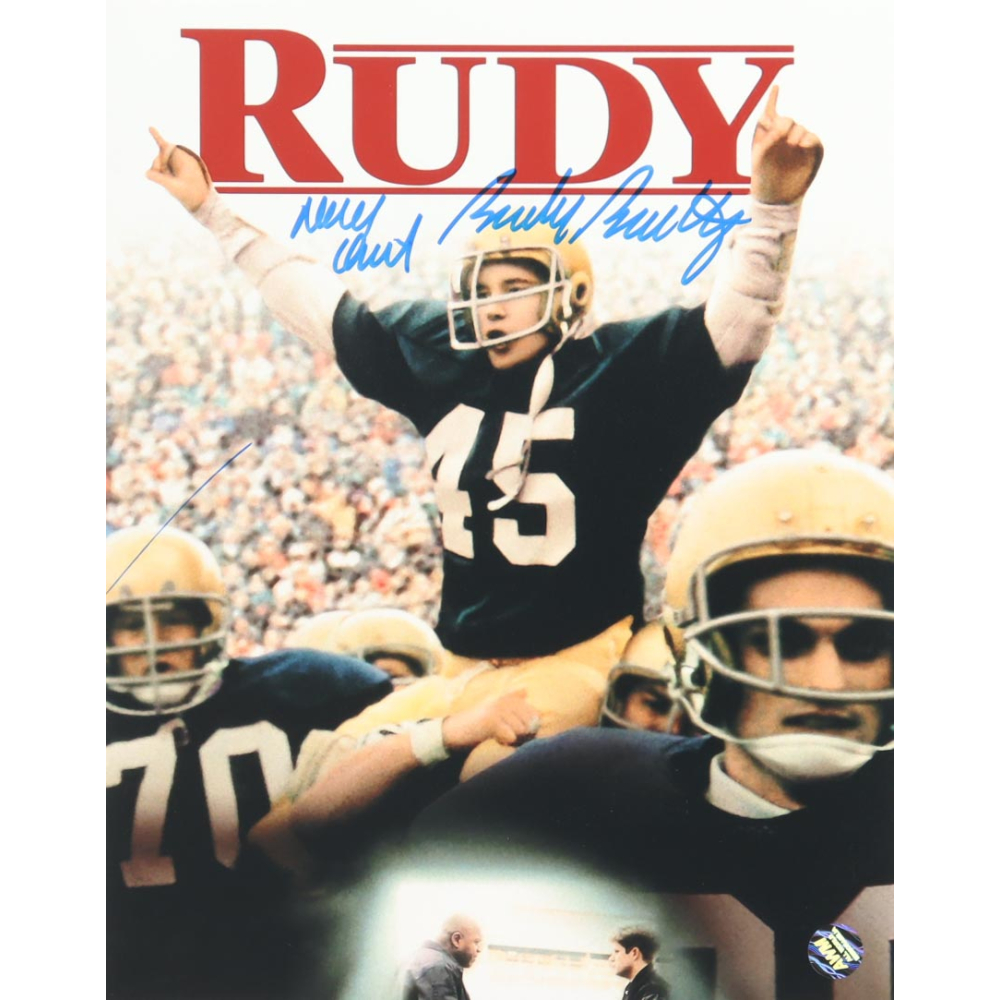 Rudy Ruettiger Signed "Rudy" 8x10 Photo Inscribed "Never Quit" (AWM) at PristineAuction.com