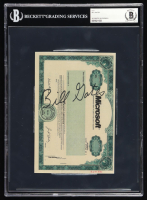 Bill Gates Signed Microsoft Stock Certificate Print (Beckett) at PristineAuction.com