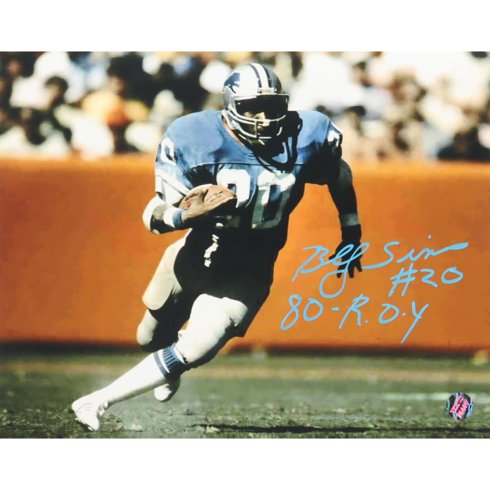 Billy Sims Signed Lions 8x10 Photo Inscribed "80-R.O.Y." (AWM) at PristineAuction.com