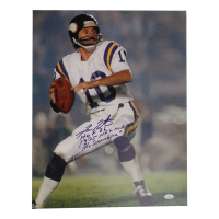 Fran Tarkenton Signed Vikings 16x20 Photo Inscribed "HOF 86", "1975 NFL MVP" & "'The Scrambler'" (JSA) at PristineAuction.com