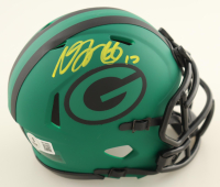 Davante Adams Signed Packers Rave Alternate Speed Mini Helmet (Beckett) at PristineAuction.com