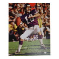 Fran Tarkenton Signed Vikings 16x20 Photo Inscribed "NFL MVP 75", "9x Pro Bowl" & "HOF 86" (JSA) at PristineAuction.com