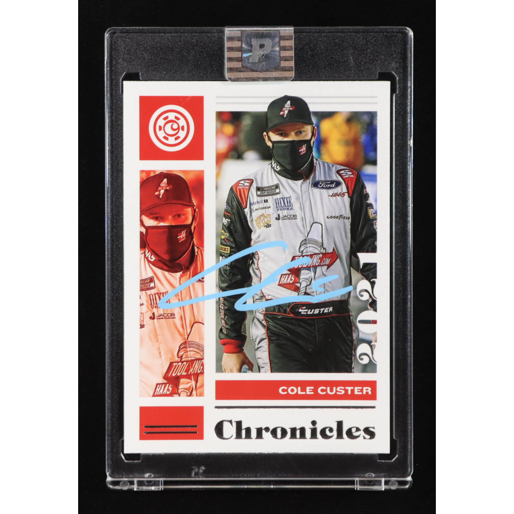 Cole Custer Signed 2021 Panini Chronicles #4 (PA) at PristineAuction.com