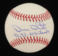 Devon White Signed OML Baseball Inscribed "92, 93 WS Champs" (JSA) at PristineAuction.com