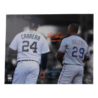 Miguel Cabrera & Adrian Beltre Signed 16x20 Photo Inscribed "3000 Hits" & "3000 Hits" (JSA & USA SM) at PristineAuction.com