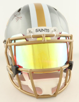 Alvin Kamara Signed Saints Full-Size Authentic On-Field Flash Alternate Speed Helmet with Visor (Beckett) at PristineAuction.com