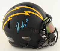 Omarion Hampton Signed Chargers Full-Size Authentic Eclipse Alternate Speed Helmet with Visor (Beckett) at PristineAuction.com