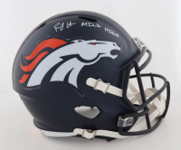 RJ Harvey Signed Broncos Full-Size Speed Helmet Inscribed "Mile High" (JSA) at PristineAuction.com