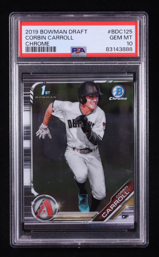 Corbin Carroll 2019 Bowman Chrome Draft #BDC125 RC (PSA 10)
