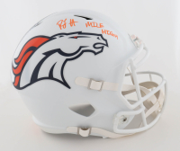 RJ Harvey Signed Broncos Full-Size Speed Helmet Inscribed "Mile High" (JSA) at PristineAuction.com