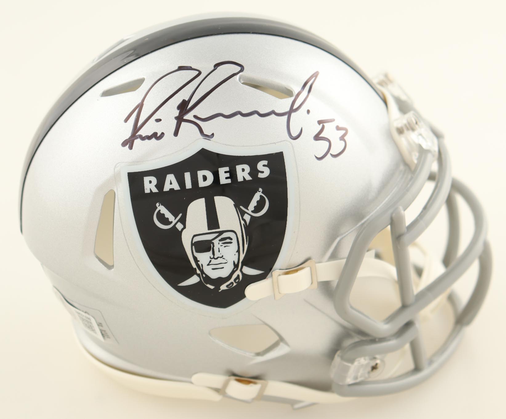 Bill Romanowski Signed Raiders Speed Mini Helmet (Beckett) at PristineAuction.com Bill Romanowski Signed Raiders Speed Mini Helmet (Beckett) at PristineAuction.com