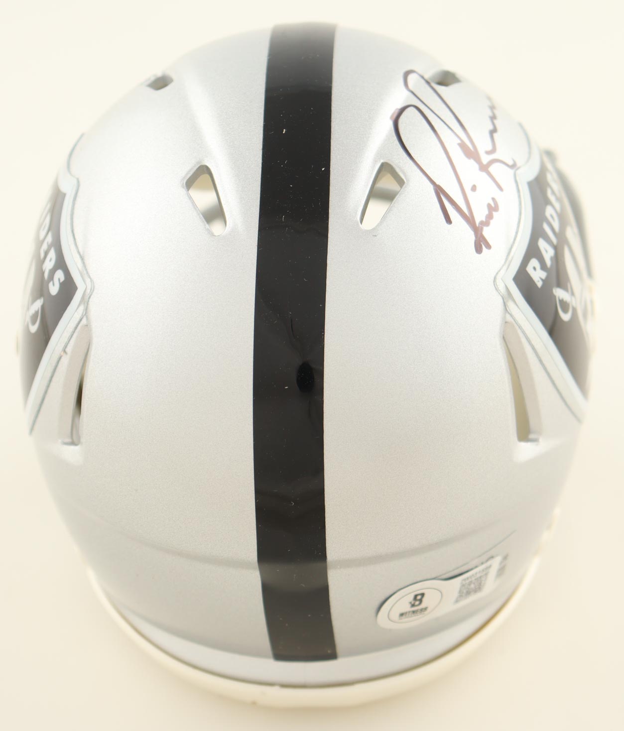 Bill Romanowski Signed Raiders Speed Mini Helmet (Beckett) at PristineAuction.com Bill Romanowski Signed Raiders Speed Mini Helmet (Beckett) at PristineAuction.com