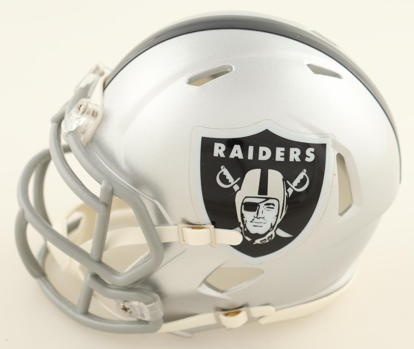 Bill Romanowski Signed Raiders Speed Mini Helmet (Beckett) at PristineAuction.com Bill Romanowski Signed Raiders Speed Mini Helmet (Beckett) at PristineAuction.com