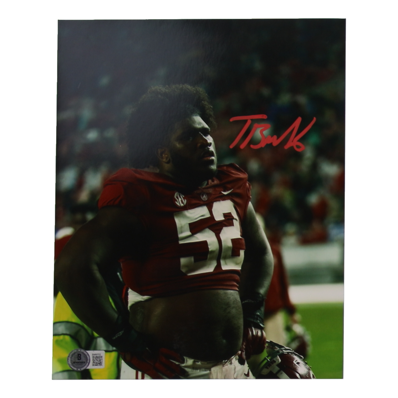 Tyler Booker Signed Alabama Crimson Tide 8x10 Photo (Beckett) at PristineAuction.com Tyler Booker Signed Alabama Crimson Tide 8x10 Photo (Beckett) at PristineAuction.com