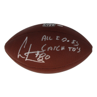 Cris Carter Signed NFL Football Inscribed "All I Do is Catch TDs" (Schwartz) at PristineAuction.com