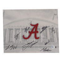 Alabama Crimson Tide 8x10 Photo Team-Signed By (8) Mark Sears, Chris Youngblood, Grant Nelson, Lebaron Philon (Beckett) at PristineAuction.com