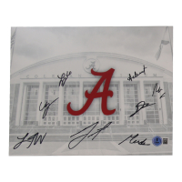 Alabama Crimson Tide 8x10 Photo Team-Signed By (8) Mark Sears, Chris Youngblood, Grant Nelson, Lebaron Philon (Beckett) at PristineAuction.com