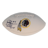 Joe Theismann Signed Redskins Logo Football Inscribed "SB XVII Champs" (JSA) at PristineAuction.com
