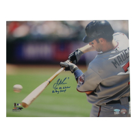 Joe Mauer Signed Twins 16x20 Photo Inscribed "1st AL Catcher" & "Batting Champ" (MLB & Ironclad) at PristineAuction.com