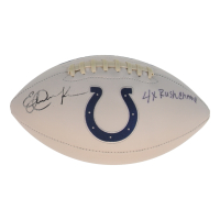 Eric Dickerson Signed Colts Logo Football Inscribed "4x Rush Champ" (Beckett) at PristineAuction.com