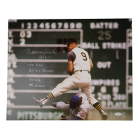 Bill Mazeroski Signed Pirates 16x20 Photo With Multiple Stat Inscriptions (JSA) at PristineAuction.com