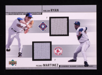 Nolan Ryan / Pedro Martinez 2002 Upper Deck Combo Memorabilia #JRM Jersey-Jersey at PristineAuction.com