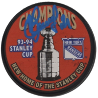 Sergei Zubov Signed Rangers 1993-94 Stanley Cup Champions Commemorative Hockey Puck (JSA) at PristineAuction.com