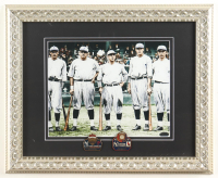 "New York Yankees Murderers Row" Custom Framed Photo Display with 1927 & 1928 World Series Pins at PristineAuction.com