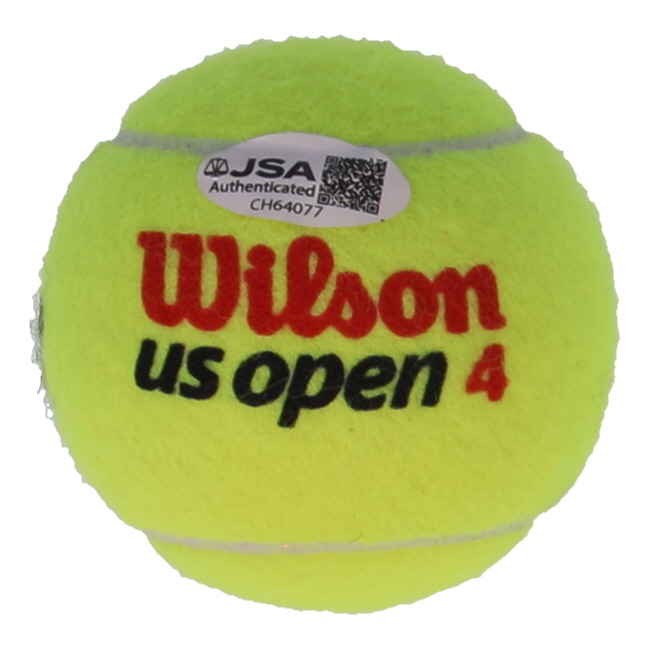 Jannik Sinner Signed Tennis Ball (JSA) at PristineAuction.com Jannik Sinner Signed Tennis Ball (JSA) at PristineAuction.com