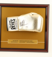 Mike Tyson Signed Custom Framed Cleto Reyes Boxing Glove Display with Career Stat Plaque (PSA & Tyson) at PristineAuction.com