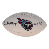 Bruce Matthews Signed Titans Logo Football Inscribed "HOF '07" (Beckett) at PristineAuction.com