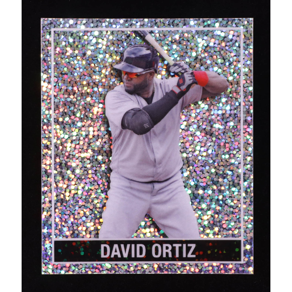 David Ortiz 2025 Leaf 15th Year Anniversary National Convention '48 Leaf Silver Sparkle #48B39 #11/15 at PristineAuction.com